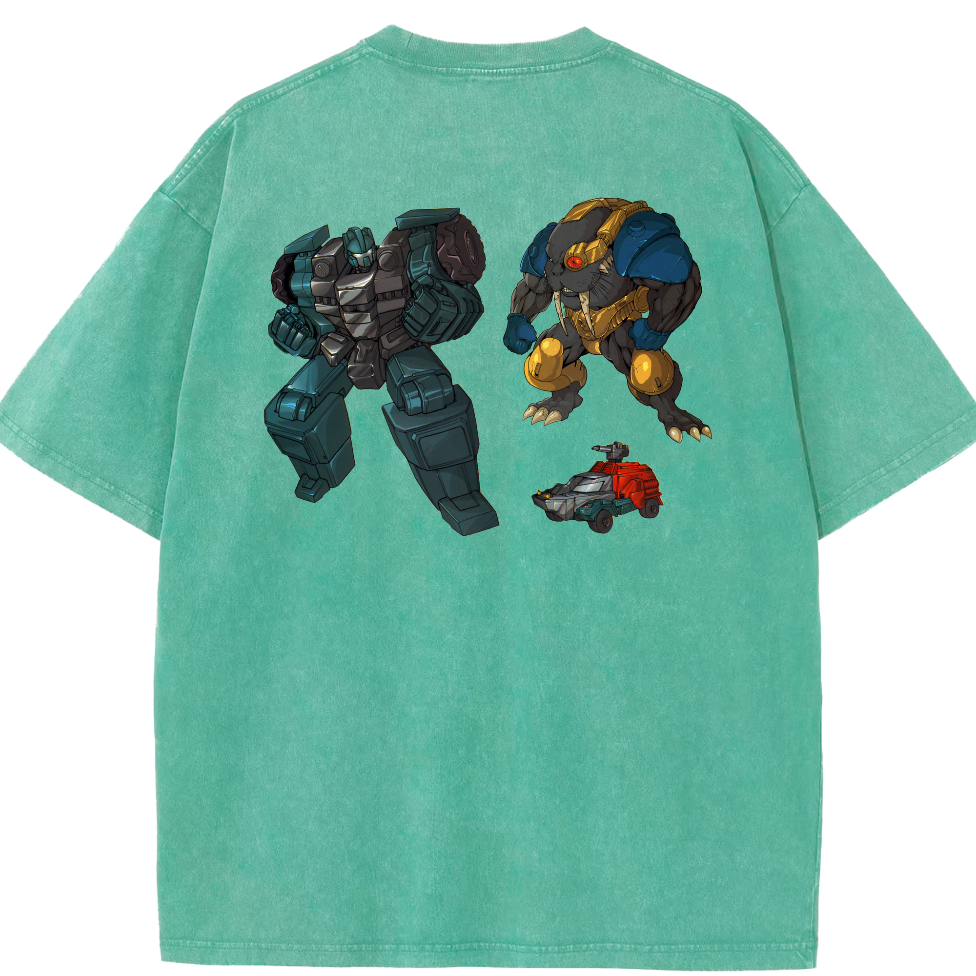 （画像用）  綿100% ヴィンテージ風 半袖Tシャツ（背面プリント）